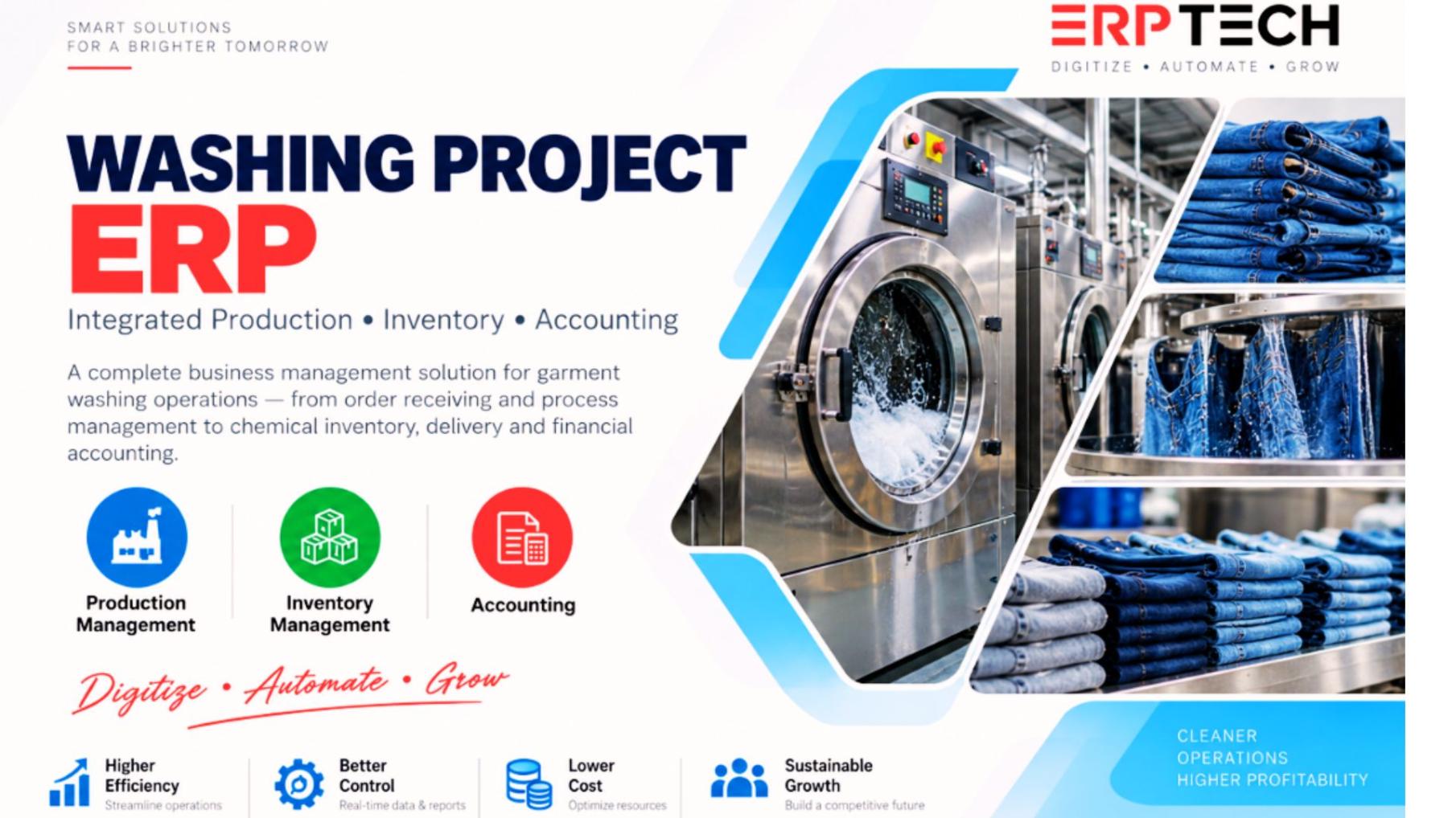 Washing ERP Software Solutions